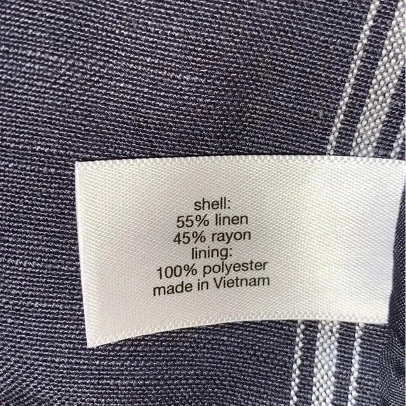 Lane Bryant Blazer Jacket Linen Rayon Blend Blue Plus Sz 26 *Missing Button - Picture 9 of 9